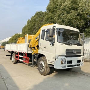 รถบรรทุกติดเครน Dongfeng 4x2 ดีเซล แบบ Knuckle Boom พร้อมเกียร์ธรรมดา เครนติดรถบรรทุกใหม่สำหรับขาย - Product Image 6