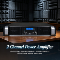 Amplificateur de puissance de scène à 2 canaux haute puissance, clarté sonore supérieure, amplificateur audio pour concert, fête, discothèque, équipement audio