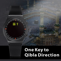 Azan Mesjid Muslim Terbaik perjalanan Alarm jam Islam 2022 plastik populer olahraga modis otomatis uniseks jimat Muslim Athan jam tangan