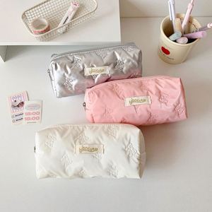Bolsa de Cosméticos Rosa Grande y Linda con Cierre de Cremallera, Organizador Multifuncional para Útiles Escolares, Regalos Promocionales para Niños - Product Image 2