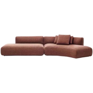 Nordic di <span class=keywords><strong>lusso</strong></span> Designer divano moderno sezionale semplice curvo tessuto grande piccolo per <span class=keywords><strong>soggiorno</strong></span> Hotel centro commerciale spugna - Product Image 5