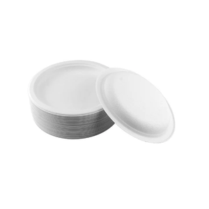 Assiette de bagasse de canne à sucre biodégradable de différentes tailles personnalisée Assiettes jetables en fibre de bambou jetables directement d'Inde - Product Image 1