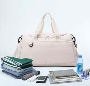 Sac de sport personnalisé avec logo imprimé, en tissu Oxford durable, compartiment à chaussures, pour hommes et femmes, MOQ 10 pièces - Product Image 2