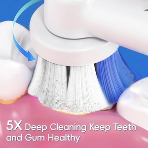 Electric <b>Toothbrush</b> Fully Automatic USB Charging Rotary <b>Toothbrush</b> Adult Soft Bristled Brush <b>Head</b> Replaceable Brush <b>Head</b> - Product Image 5