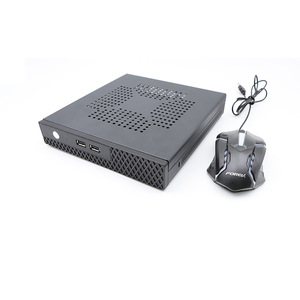 Mini PC al por mayor, modelo T35, negro y plateado, 197x197x35mm, Intel Core i5, refrigeración por aire, M.2, SATA, USB, HDMI, para oficina y negocios - Product Image 1
