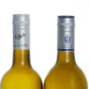 China Supplier OEM Tin Saran Saranex plain color 30 60 wine bottle screw cap for glass bottle