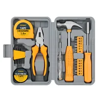 Kit de Herramientas Manuales Compacto de 24 Piezas para el Hogar y la Oficina con Estuche Rígido |   Herramientas Básicas Todo en Uno para Mejoras y Reparaciones del Hogar