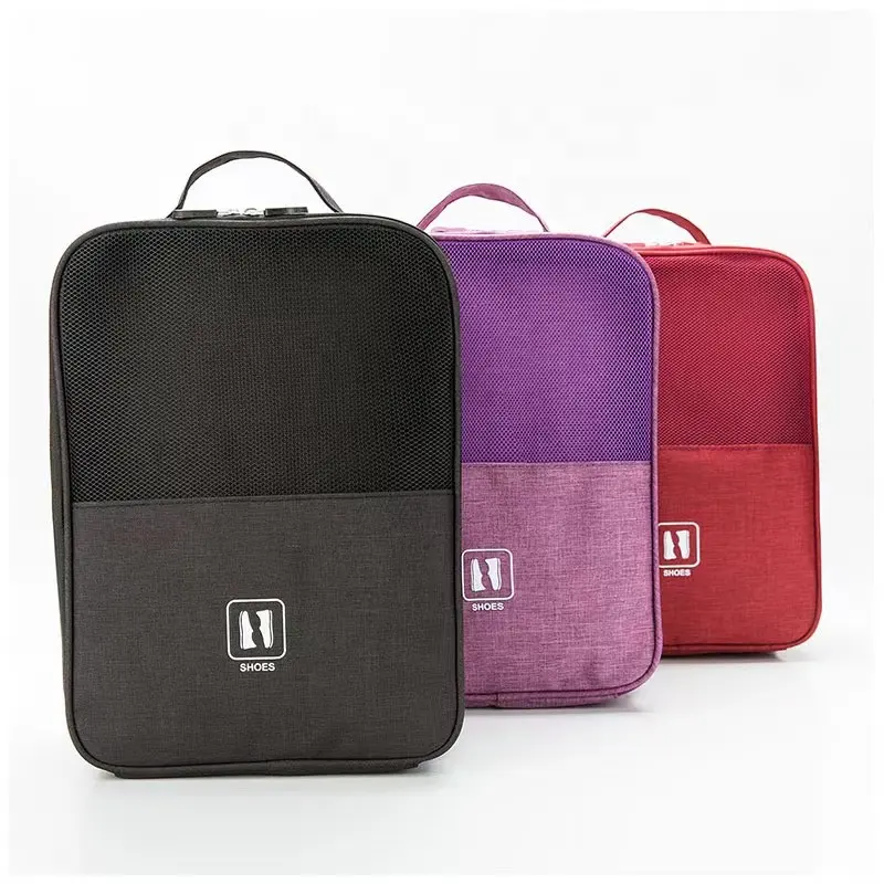 Rainbow High quality Custom Logo Polyester Sports Travel Shoe Packaging and Bags Match Women