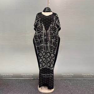 2024 Mới Thời Trang Lỏng Lẻo Giản Dị Mùa Hè Thoáng Khí Trung Đông Châu Phi In Của Phụ Nữ Bông Ăn Mặc - Product Image 4