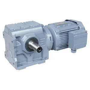 s37-97 right angle 90 degree light weight helical bevel geared speed motor reducer with 0.12kw 7.5kw 11kw 22kw