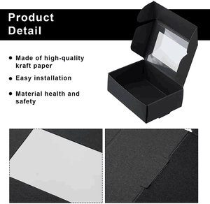 Custom Recycle Specifications China Wholesale Paper Jewelry Biscuits Cookies Packaging Kraft Paper <b>Box</b> with clear Window - Product Image 5