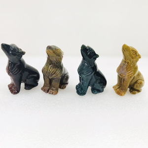 Souvenirs de mariage DIY pour invités – Artisanat en cristal naturel : Petit dragon, pierre de sang, <span class=keywords><strong>loup</strong></span> – Cadeau pour homme – Objets artisanaux en cristal - Product Image 2