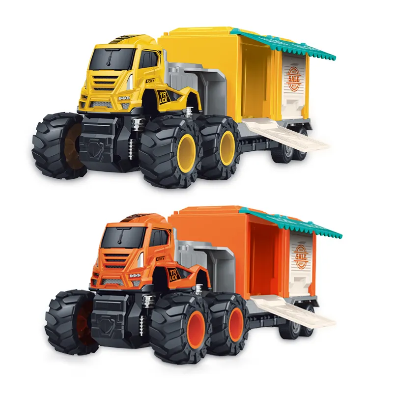 Трение игрушечный автомобиль 1:43 модель автомобиля мороженое грузовик и трейлер игрушки