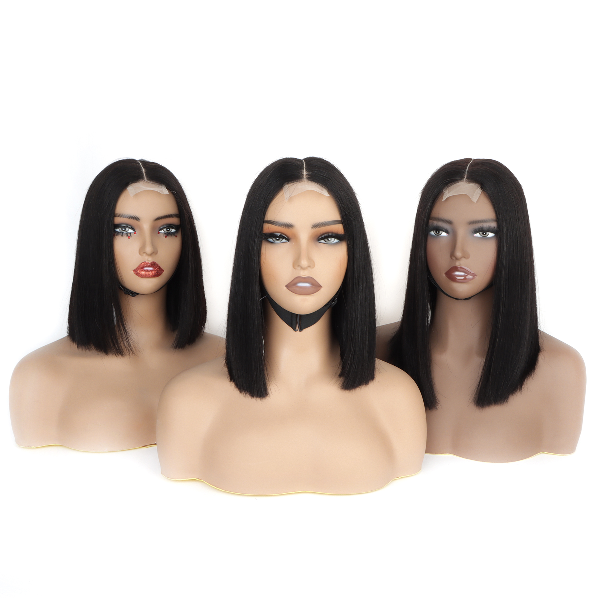 Perruque Vietnamienne Original Natural Black Short bob Wigs 2*6 Vietnamese Raw Hair Wigs Lace Front Human Hair - Image 1