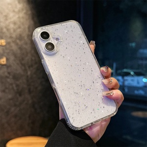 เคสใสแม่เหล็กประดับกลิตเตอร์เลเซอร์วิบวับสำหรับ iPhone 16E 16 15 14 13 12 11 Pro Max Plus รองรับการชาร์จไร้สาย - Product Image 3