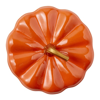 Casserole polyvalente avec couvercle, cocotte avec revêtement émaillé antiadhésif, marmite à soupe, cocotte en fonte, cocotte en forme de citrouille