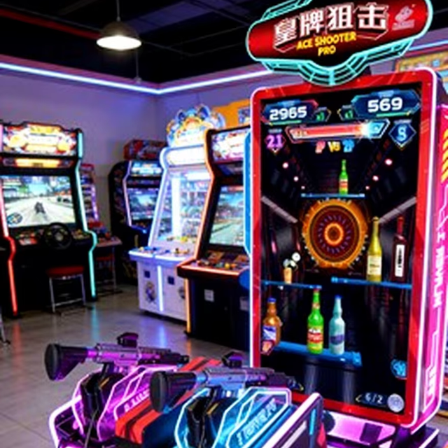 Electronic Coin Operated Arcade Game Machine for Indoor Use Professional Coin Operated Arcade Game Equipment