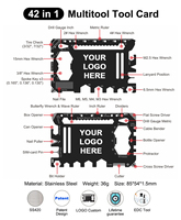 Gadgets EDC portables, couleurs personnalisées, logo sur mesure, carte multifonction 42 en 1, cadeaux promotionnels, mini-cadeaux, ouvre-bouteille multifonction, carte portefeuille multifonction