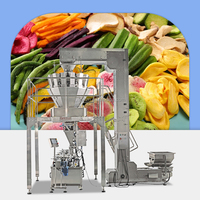 Machine de remplissage à plusieurs têtes entièrement automatique intelligente à haute productivité personnalisable pour le remplissage et l'emballage d'aliments solides
