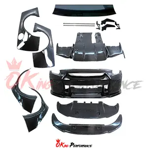 Kit carrosserie large demi-fibre de carbone Style RB pour Nissan R35 GTR 2008-2016