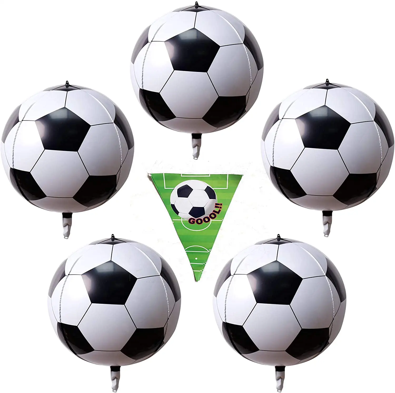 Partygram süslemeleri balonlar yeni varış 4D helyum/hava futbol Globo balonlar