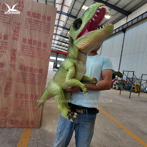 Jurassic parco a tema <span class=keywords><strong>verde</strong></span> T-Rex Animatronic mano marionetta realistica di gomma del Silicone bambino <span class=keywords><strong>Dino</strong></span> per i bambini per il gioco all'aperto - Product Image 1