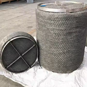 Almohadilla de malla Filtro desempañador Almohadillas desempañadoras de tamaño personalizado para desalinización térmica Desempañador de malla de alambre de PTFE de alta calidad - Product Image 6