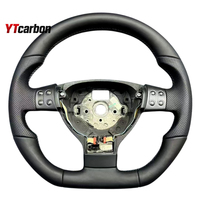 YTcarbon pour Passat CC B6 pièces automobiles accessoires intérieurs de voiture volant en cuir personnalisé