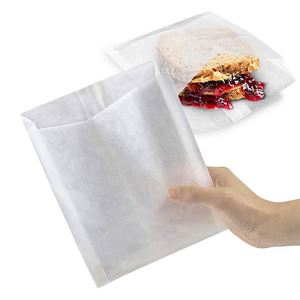 Bolsas de Papel Glassine Lisas para Envolver Galletas, Pasteles, Alimentos y Bocadillos, Resistentes a la Grasa, Bolsas de Papel Pergamino para Sándwiches - Product Image 1