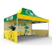 Tente de chapiteau hexagonale pliable en aluminium imperméable de 10x15 pieds, personnalisable, pour exposition en plein air/intérieur, événement