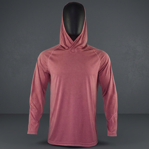 เสื้อฮู้ดดี้ตกปลาสำหรับผู้ชาย โพลีเอสเตอร์ 100% ป้องกันรังสียูวี 50 แห้งเร็ว ระบายอากาศได้ดี ป้องกันแสงแดด เสื้อกีฬากลางแจ้งสำหรับการฝึกซ้อม - Product Image 3