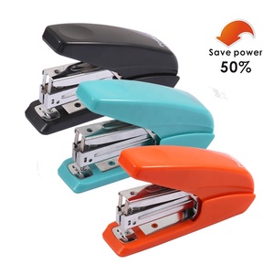 फोस्का ऑफिस स्टोर ऑरेंज ब्लू ब्लैक 25 शीट्स एक फिंगर टच स्टेपलिंग के साथ सहज डेस्कटॉप स्टेपलर - Product Image 1