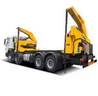 Grue conteneur remorque MQG37A 37 tonnes côté poussoir 20ft/40ft conteneur camion ascenseur haut marque fer semi-remorque télécommande chaude