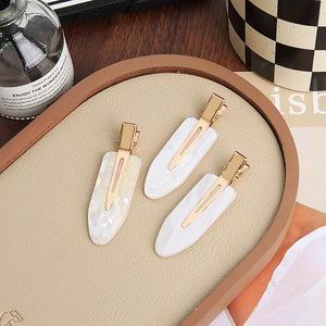 Kinling OEM diseño Vintage ácido acético lado Corea del Sur Internet celebridad Simple Ins sin costuras flequillo pinza de pelo - Product Image 2