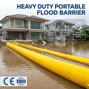 Barreras Inflables Portátiles de PVC Impermeables y Plegables de 650 g/m² para Control de Inundaciones al por Mayor - Product Image 1