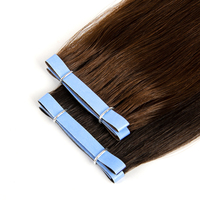 Extensions de cheveux à bandes fines et longues à double trame, 100% cheveux humains, nouveau design, extensions de cheveux à bandes longues en PU
