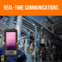 PDA Industrial T60EX 4G WiFi Octa-core a Prueba de Explosiones Atex, 9000mAh, Lector de Tarjetas NFC, Escáneres, Lector de Códigos de Barras Android, Dispositivo Portátil de 8GB