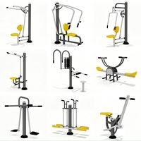 Appareil de fitness combiné en acier galvanisé durable pour extérieur, idéal pour parcs publics et salles de sport