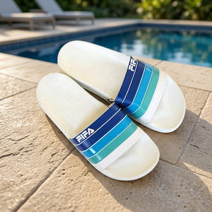 Chausson d'été en PVC, antidérapant et respirant, imprimé, pour hommes et femmes, semelle supérieure et intérieure imperméable. - Product Image 3