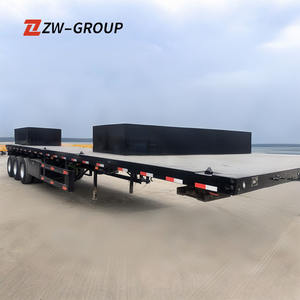Semi-remorque plate-forme à 3 essieux pour le transport de marchandises lourdes, directement fournie par le fabricant et personnalisable - Product Image 6