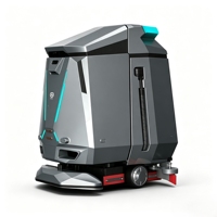 Robot de nettoyage de sols autonome industriel, machine de balayage et de lavage pour entrepôt, usine, usage commercial, efficacité 2400/h