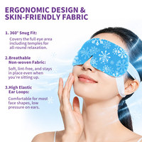 Masque Hydrogel Ergothionéine pour les Yeux – Patchs Rafraîchissants Instantanés Anti-Givre pour les Yeux Gonflés, les Cernes et le Soulagement des Yeux Secs