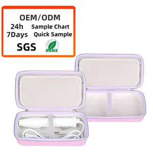 Odm New Chống sốc tùy chỉnh mô hình logo đầy màu sắc tím in ấn EVA trường hợp lưu trữ