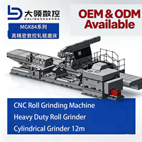 Rectificadora de Rodillos CNC de Alta Resistencia DL MGK84, Longitud Máxima 12m, Capacidad 20 Toneladas, Motor de Alta Potencia 45kW, Acabado Espejo Ra 0.1um, 1 Año de Garantía