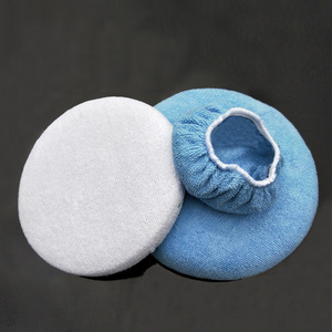Disque de polissage en microfibre 5-10 pouces, non abrasif, pour polisseuse de voiture - Product Image 1