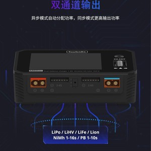Cargador Inteligente Dual ToolkitRC M6DAC 700W 15A2 AC200V DC100V USB C 65W para Baterías de Drones RC y Modelos de Autos - Product Image 5