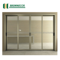Lukliving Offre Spéciale balcon antique double fermeture en douceur porte coulissante à 8 roues extérieur porte de balcon à double vitrage