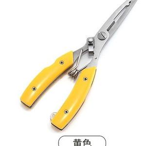 Ztc464 คีมตกปลา สแตนเลสสตีล เครื่องมือตัดแบบพกพา ด้ามจับสีเหลือง ใช้กลางแจ้ง - Product Image 3