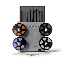 3D-принтер Flashforge Creator 5 Pro с 4-мя печатающими головками, закрытый, многоцветный