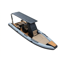 Bateau de plongée 28 pieds CE à double coque en aluminium AL RIB 860 avec PVC/Hypalon/Orca de 1,2 mm pour le surf et les eaux océaniques